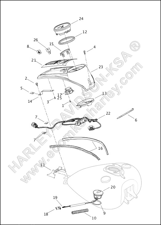 INSTRUMENTS, FUEL TANK